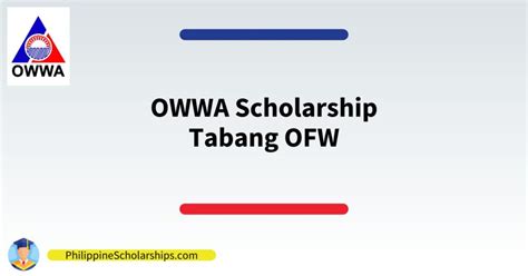 How to Apply OWWA Tabang OFW Scholarship.